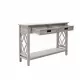 Whitewashed Wood 2-Drawer 1-Shelf Console and Entry Table Whitewashed Wood 2-Drawer 1-Shelf Console and Entry Table