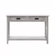 Whitewashed Wood 2-Drawer 1-Shelf Console and Entry Table Whitewashed Wood 2-Drawer 1-Shelf Console and Entry Table