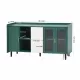 Modern Kitchen Pantry Storage Cabinet , 55 Inch Coffee Bar Storage Cabinet with 2 Drawers, 2 Open Storage Compartment & 2 Glass Doors, Wood Buffet Table for Kitchen, Living Room, Green Modern Kitchen Pantry Storage Cabinet , 55 Inch Coffee Bar Storage Cabinet with 2 Drawers, 2 Open Storage Compartment & 2 Glass Doors, Wood Buffet Table for Kitchen, Living Room, Green