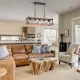 Farmhouse Kitchen Island Lighting, 5-Light Dining Room Light Fixture, Farmhouse Linear Chandelier with Solid Wood for Dining Room Kitchen Bar Pool Table Farmhouse Kitchen Island Lighting, 5-Light Dining Room Light Fixture, Farmhouse Linear Chandelier with Solid Wood for Dining Room Kitchen Bar Pool Table