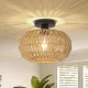 Rattan Light Fixtures Ceiling Mount,Boho Ceiling Light Fixture with Dimmable LED Bulb?Mini Hand Woven Rattan Chandelier Light Fixtures Ceiling for Bedroom Kitchen Entryway Living Room Hallway Rattan Light Fixtures Ceiling Mount,Boho Ceiling Light Fixture with Dimmable LED Bulb?Mini Hand Woven Rattan Chandelier Light Fixtures Ceiling for Bedroom Kitchen Entryway Living Room Hallway