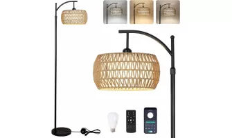 Modern Arc Floor Lamp with Remote Control for Stylish Living Spaces