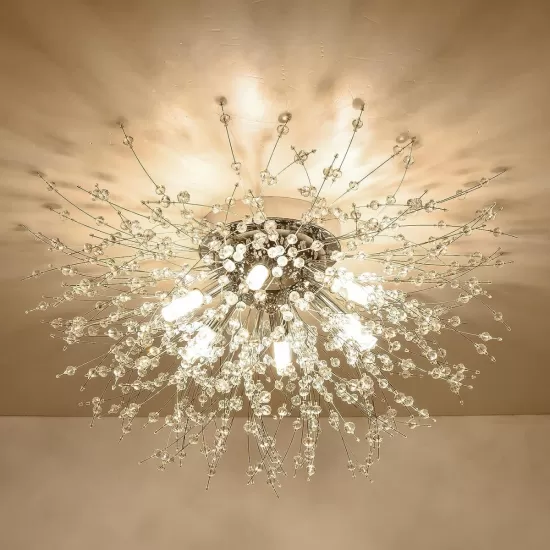 Flush Mount Ceiling Lights, Modern Gold Crystal Sputnik Firework Close to Ceiling Lamp LED Ceiling Lighting Fixtures for Bedroom Kitchen Island Hallway Entryway Porch Gazebo Flush Mount Ceiling Lights, Modern Gold Crystal Sputnik Firework Close to Ceiling Lamp LED Ceiling Lighting Fixtures for Bedroom Kitchen Island Hallway Entryway Porch Gazebo