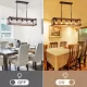 Farmhouse Kitchen Island Lighting, 5-Light Dining Room Light Fixture, Farmhouse Linear Chandelier with Solid Wood for Dining Room Kitchen Bar Pool Table Farmhouse Kitchen Island Lighting, 5-Light Dining Room Light Fixture, Farmhouse Linear Chandelier with Solid Wood for Dining Room Kitchen Bar Pool Table