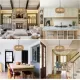 Farmhouse Rattan Pendant Lights, 15.7 Inch 4-Light Boho Chandelier Light Fixture, Wicker Hand Woven Basket Pendant Hanging for Dining Room Living Room Kitchen Island Bedroom Foyer, Height Adjustable Farmhouse Rattan Pendant Lights, 15.7 Inch 4-Light Boho Chandelier Light Fixture, Wicker Hand Woven Basket Pendant Hanging for Dining Room Living Room Kitchen Island Bedroom Foyer, Height Adjustable