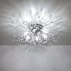 Crystal Flush Mount Ceiling Light, Modern Sputnik Firework Close to Ceiling Lamp, LED Ceiling Light Fixtures for Bedroom Kitchen Island Entryway Hallway Foyer Crystal Flush Mount Ceiling Light, Modern Sputnik Firework Close to Ceiling Lamp, LED Ceiling Light Fixtures for Bedroom Kitchen Island Entryway Hallway Foyer