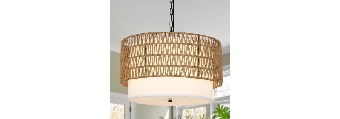 Enhance Your Dining Space with a 5-Light Rattan Boho Chandelier
Enhance Your Dining Space with a 5-Light Rattan Boho Chandelier
