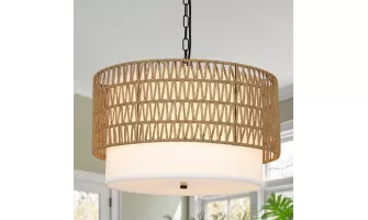   

Enhance Your Dining Space with a 5-Light Rattan Boho Chandelier