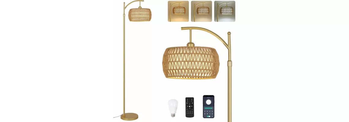Stylish Arc Floor Lamp with 3 Color Temperatures & Remote Control for Modern Farmhouse Decor
Stylish Arc Floor Lamp with 3 Color Temperatures & Remote Control for Modern Farmhouse Decor