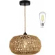 Farmhouse LED Rattan Pendant Lights, Boho Chandelier Light Fixture, Rustic Wicker Hand Woven Rope Cage Basket Pendant Hanging for Dining Room Living Room Kitchen Bedroom Nursery Foyer Hallway Entryway Farmhouse LED Rattan Pendant Lights, Boho Chandelier Light Fixture, Rustic Wicker Hand Woven Rope Cage Basket Pendant Hanging for Dining Room Living Room Kitchen Bedroom Nursery Foyer Hallway Entryway
