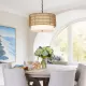 Farmhouse Chandeliers for Dining Room,5-Light Rattan Boho Chandelier Light Fixture with Fabric Shade,Hand Woven Large Rattan Dining Room Light Fixture for Kitchen Bedroom Island Hallway Farmhouse Chandeliers for Dining Room,5-Light Rattan Boho Chandelier Light Fixture with Fabric Shade,Hand Woven Large Rattan Dining Room Light Fixture for Kitchen Bedroom Island Hallway