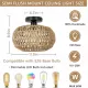 Rattan Light Fixtures Ceiling Mount,Boho Ceiling Light Fixture with Dimmable LED Bulb?Mini Hand Woven Rattan Chandelier Light Fixtures Ceiling for Bedroom Kitchen Entryway Living Room Hallway Rattan Light Fixtures Ceiling Mount,Boho Ceiling Light Fixture with Dimmable LED Bulb?Mini Hand Woven Rattan Chandelier Light Fixtures Ceiling for Bedroom Kitchen Entryway Living Room Hallway