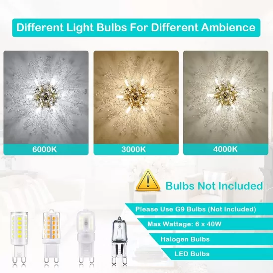 Flush Mount Ceiling Lights, Modern Gold Crystal Sputnik Firework Close to Ceiling Lamp LED Ceiling Lighting Fixtures for Bedroom Kitchen Island Hallway Entryway Porch Gazebo Flush Mount Ceiling Lights, Modern Gold Crystal Sputnik Firework Close to Ceiling Lamp LED Ceiling Lighting Fixtures for Bedroom Kitchen Island Hallway Entryway Porch Gazebo