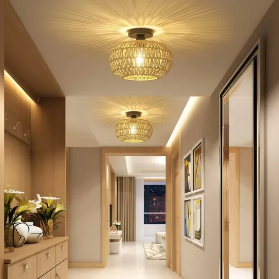 Rattan Light Fixtures Ceiling Mount,Boho Ceiling Light Fixture with Dimmable LED Bulb?Mini Hand Woven Rattan Chandelier Light Fixtures Ceiling for Bedroom Kitchen Entryway Living Room Hallway Rattan Light Fixtures Ceiling Mount,Boho Ceiling Light Fixture with Dimmable LED Bulb?Mini Hand Woven Rattan Chandelier Light Fixtures Ceiling for Bedroom Kitchen Entryway Living Room Hallway