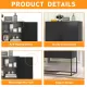 Heavy Duty Metal Buffet Sideboard Modern Steel Storage Cabinet with 2 Shelves, Free Standing Accent Cabinet with Magnetic Doors for Bedroom, Kitchen, and Home Office, Anti-Tip Design Easy Assemble Heavy Duty Metal Buffet Sideboard Modern Steel Storage Cabinet with 2 Shelves, Free Standing Accent Cabinet with Magnetic Doors for Bedroom, Kitchen, and Home Office, Anti-Tip Design Easy Assemble