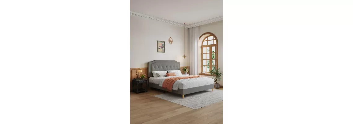 The Ultimate Guide to Queen Size Cotton Linen Mesh Mounted Beds: Stability & Easy Assembly in Dark Grey The Ultimate Guide to Queen Size Cotton Linen Mesh Mounted Beds: Stability & Easy Assembly in Dark Grey