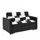 modern velvet loveseat sofa couch pull out bed,3 in one convertible for living room sofa bed,black white modern velvet loveseat sofa couch pull out bed,3 in one convertible for living room sofa bed,black white
