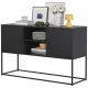 Modern Sideboard Buffet with Plenty of Storage Space - Anti-tilt mechanism, Elegant handles, Silent magnetic closure and Eco-friendly finish for kitchen, dining room and living room. Modern Sideboard Buffet with Plenty of Storage Space - Anti-tilt mechanism, Elegant handles, Silent magnetic closure and Eco-friendly finish for kitchen, dining room and living room.