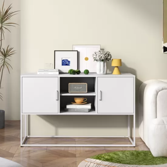 Modern Sideboard Buffet with Plenty of Storage Space - Anti-tilt mechanism, Elegant handles, Silent Magnetic closures and Eco-friendly finishes for Kitchen, Dining Room,Bed Room and Living Room Modern Sideboard Buffet with Plenty of Storage Space - Anti-tilt mechanism, Elegant handles, Silent Magnetic closures and Eco-friendly finishes for Kitchen, Dining Room,Bed Room and Living Room