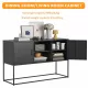 Modern Sideboard Buffet with Plenty of Storage Space - Anti-tilt mechanism, Elegant handles, Silent magnetic closure and Eco-friendly finish for kitchen, dining room and living room. Modern Sideboard Buffet with Plenty of Storage Space - Anti-tilt mechanism, Elegant handles, Silent magnetic closure and Eco-friendly finish for kitchen, dining room and living room.