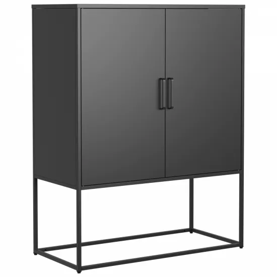 Heavy Duty Metal Buffet Sideboard Modern Steel Storage Cabinet with 2 Shelves, Free Standing Accent Cabinet with Magnetic Doors for Bedroom, Kitchen, and Home Office, Anti-Tip Design Easy Assemble Heavy Duty Metal Buffet Sideboard Modern Steel Storage Cabinet with 2 Shelves, Free Standing Accent Cabinet with Magnetic Doors for Bedroom, Kitchen, and Home Office, Anti-Tip Design Easy Assemble