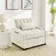 modern velvet armchair sofa couch pull out bed,3 in one convertible for living room sofa bed,beige modern velvet armchair sofa couch pull out bed,3 in one convertible for living room sofa bed,beige