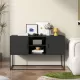 Modern Sideboard Buffet with Plenty of Storage Space - Anti-tilt mechanism, Elegant handles, Silent magnetic closure and Eco-friendly finish for kitchen, dining room and living room. Modern Sideboard Buffet with Plenty of Storage Space - Anti-tilt mechanism, Elegant handles, Silent magnetic closure and Eco-friendly finish for kitchen, dining room and living room.