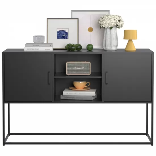 Modern Sideboard Buffet with Plenty of Storage Space - Anti-tilt mechanism, Elegant handles, Silent magnetic closure and Eco-friendly finish for kitchen, dining room and living room. Modern Sideboard Buffet with Plenty of Storage Space - Anti-tilt mechanism, Elegant handles, Silent magnetic closure and Eco-friendly finish for kitchen, dining room and living room.