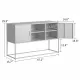 Modern Sideboard Buffet with Plenty of Storage Space - Anti-tilt mechanism, Elegant handles, Silent Magnetic closures and Eco-friendly finishes for Kitchen, Dining Room,Bed Room and Living Room Modern Sideboard Buffet with Plenty of Storage Space - Anti-tilt mechanism, Elegant handles, Silent Magnetic closures and Eco-friendly finishes for Kitchen, Dining Room,Bed Room and Living Room