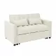modern velvet loveseat sofa couch pull out bed,3 in one convertible for living room sofa bed,beige modern velvet loveseat sofa couch pull out bed,3 in one convertible for living room sofa bed,beige