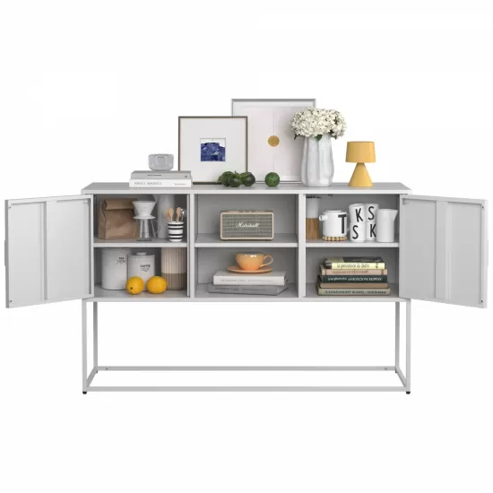 Modern Sideboard Buffet with Plenty of Storage Space - Anti-tilt mechanism, Elegant handles, Silent Magnetic closures and Eco-friendly finishes for Kitchen, Dining Room,Bed Room and Living Room Modern Sideboard Buffet with Plenty of Storage Space - Anti-tilt mechanism, Elegant handles, Silent Magnetic closures and Eco-friendly finishes for Kitchen, Dining Room,Bed Room and Living Room