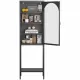 Metal Glass Door Display Storage Cabinet - 5-Tier Cube Bookshelf Storage Cabinet with 3 Adjustable Shelves For kitchen, dining room, living room, bathroom, home office,Black Metal Glass Door Display Storage Cabinet - 5-Tier Cube Bookshelf Storage Cabinet with 3 Adjustable Shelves For kitchen, dining room, living room, bathroom, home office,Black