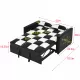 modern velvet loveseat sofa couch pull out bed,3 in one convertible for living room sofa bed,black white modern velvet loveseat sofa couch pull out bed,3 in one convertible for living room sofa bed,black white