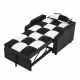 modern velvet armchair sofa couch pull out bed,3 in one convertible for living room sofa bed,black white modern velvet armchair sofa couch pull out bed,3 in one convertible for living room sofa bed,black white