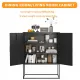 Heavy Duty Metal Buffet Sideboard Modern Steel Storage Cabinet with 2 Shelves, Free Standing Accent Cabinet with Magnetic Doors for Bedroom, Kitchen, and Home Office, Anti-Tip Design Easy Assemble Heavy Duty Metal Buffet Sideboard Modern Steel Storage Cabinet with 2 Shelves, Free Standing Accent Cabinet with Magnetic Doors for Bedroom, Kitchen, and Home Office, Anti-Tip Design Easy Assemble