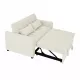 modern velvet loveseat sofa couch pull out bed,3 in one convertible for living room sofa bed,beige modern velvet loveseat sofa couch pull out bed,3 in one convertible for living room sofa bed,beige