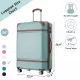 Hardshell Luggage with TSA lock , 24 Inch Expandable Lightweight Suitcase with Spinner Wheels, Single Vintage Luggage,Green Hardshell Luggage with TSA lock , 24 Inch Expandable Lightweight Suitcase with Spinner Wheels, Single Vintage Luggage,Green