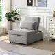 Folding Ottoman Sofa Bed Gray Folding Ottoman Sofa Bed Gray