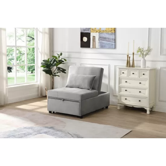 Folding Ottoman Sofa Bed Gray Folding Ottoman Sofa Bed Gray