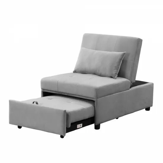 Folding Ottoman Sofa Bed Gray Folding Ottoman Sofa Bed Gray