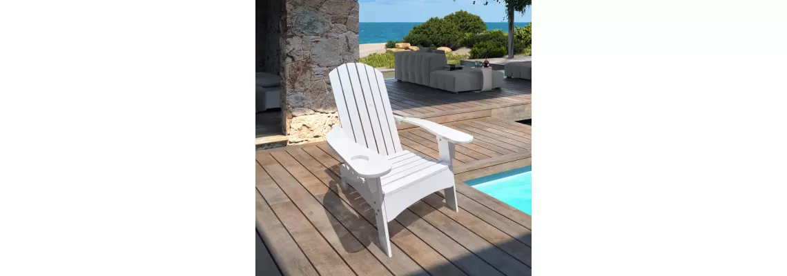 Stylish White Wood Adirondack Chair with Umbrella Hole for Outdoor and Indoor Comfort
Stylish White Wood Adirondack Chair with Umbrella Hole for Outdoor and Indoor Comfort