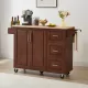 Kitchen Island with Drop Leaf Countertop, Rolling Kitchen Island Cart , Barn Door Kitchen Island Table with Storage Cabinet and Tower Rack, Island Table On Wheels for Kitchen, Retro Brown Kitchen Island with Drop Leaf Countertop, Rolling Kitchen Island Cart , Barn Door Kitchen Island Table with Storage Cabinet and Tower Rack, Island Table On Wheels for Kitchen, Retro Brown