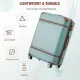 Hardshell Luggage with TSA lock , 24 Inch Expandable Lightweight Suitcase with Spinner Wheels, Single Vintage Luggage,Green Hardshell Luggage with TSA lock , 24 Inch Expandable Lightweight Suitcase with Spinner Wheels, Single Vintage Luggage,Green