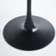 42.1 InchBlack Tulip Table Mid-century Dining Table for 4-6 people With Round Mdf Table Top, Pedestal Dining Table, End Table Leisure Coffee Table 42.1 InchBlack Tulip Table Mid-century Dining Table for 4-6 people With Round Mdf Table Top, Pedestal Dining Table, End Table Leisure Coffee Table