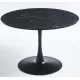42.1 InchBlack Tulip Table Mid-century Dining Table for 4-6 people With Round Mdf Table Top, Pedestal Dining Table, End Table Leisure Coffee Table 42.1 InchBlack Tulip Table Mid-century Dining Table for 4-6 people With Round Mdf Table Top, Pedestal Dining Table, End Table Leisure Coffee Table