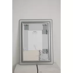 40*24 Inch LED Bathroom Mirror Vanity Mirrors with Front Lights Wall Mounted Anti-Fog Frameless Make Up Mirror with Light 5 mm Copper-Free Silver Mirror Horizontal or Vertical 40*24 Inch LED Bathroom Mirror Vanity Mirrors with Front Lights Wall Mounted Anti-Fog Frameless Make Up Mirror with Light 5 mm Copper-Free Silver Mirror Horizontal or Vertical