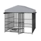 Large Dog Kennel Outdoor Pet Pens Dogs Run Enclosure Animal Hutch Metal Coop Fence with Roof Cover(6.6'L x 6.6'W x 6.4'H) Large Dog Kennel Outdoor Pet Pens Dogs Run Enclosure Animal Hutch Metal Coop Fence with Roof Cover(6.6'L x 6.6'W x 6.4'H)