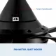 30 In Intergrated LED Ceiling Fan Lighting with Matte Black ABS Blade 30 In Intergrated LED Ceiling Fan Lighting with Matte Black ABS Blade