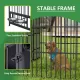 Large Dog Kennel Outdoor Pet Pens Dogs Run Enclosure Animal Hutch Metal Coop Fence with Roof Cover(6.6'L x 6.6'W x 6.4'H) Large Dog Kennel Outdoor Pet Pens Dogs Run Enclosure Animal Hutch Metal Coop Fence with Roof Cover(6.6'L x 6.6'W x 6.4'H)