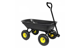 The Ultimate 10-Inch Folding Car Poly Garden Dump Truck with Steel Frame and Pneumatic Tires
